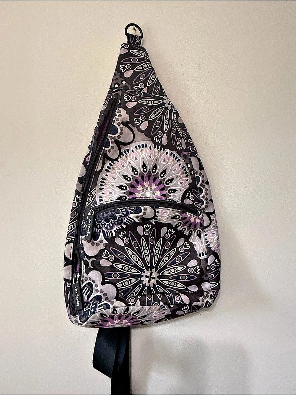 Vera Bradley ReActive Sling Backpack Black & Pink